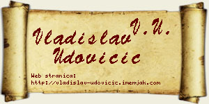 Vladislav Udovičić vizit kartica